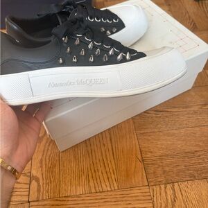 Alexander McQueen spiked sneakers size 41. Used and good condition